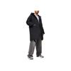 Li-Ning Anti-Five Series Letter Loose Hooded Solid Color Cold Resistance warm Outdoor Long Zip Down Jacket Men Upperwear Black AYMU073-1