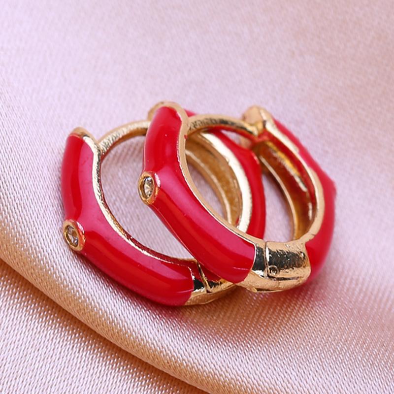 KNIKOO Круглые серьги-клипсы для женщин, модные серьги-кольца, ювелирные изделия для свадебных подарков, серьги с кубическим цирконием CZ