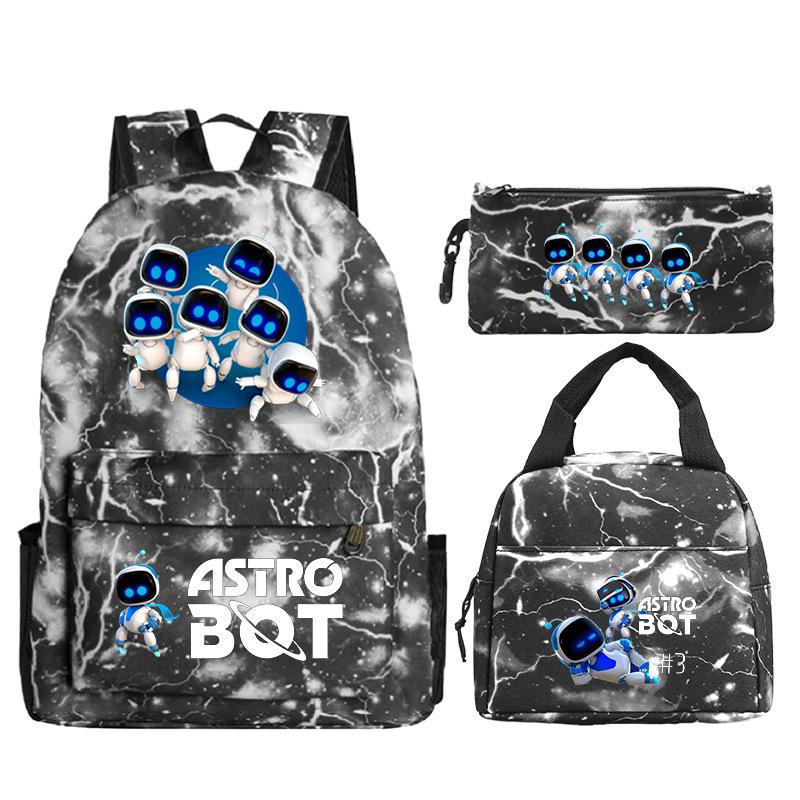 Новый мерч по игре Astro bot, печать, школьный рюкзак для начальной и средней школы, внешняя торговля, досуг, детский пенал, сумка для ланча