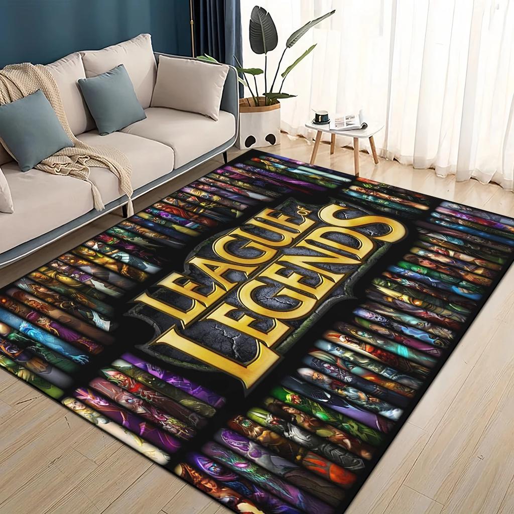 Ковер с 27 стилями Джинкс из League of Legends LOL, мультяшный коврик для гостиной, спальни, дома, украшение для дивана, нескользящий коврик для игр детей
