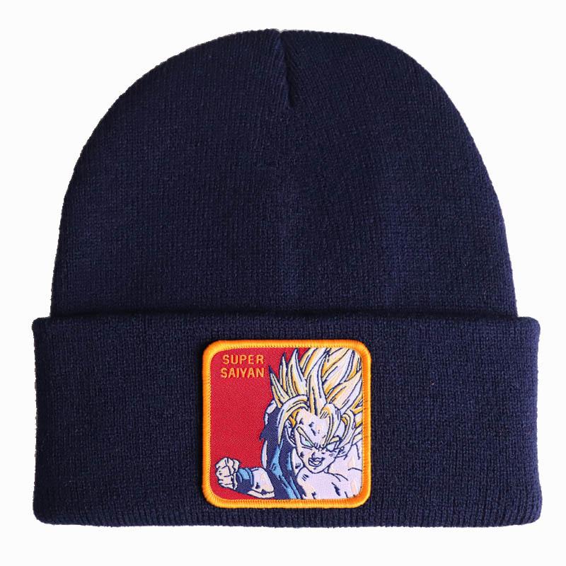 Аниме Dragon Ball Сон Гоку Супер Сайян СУПЕР САЙЯН Вязаная шапка, шерстяная шапка, лыжная шапка-пуловер