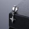 Classic Design Punk Cross Pendant Earrings Stainless Steel Simple Geometric Stud Ear Jewelry Party Gifts For Women Girls