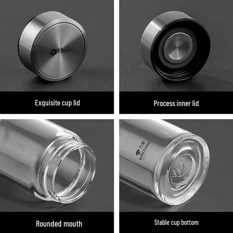 WANXIANG Single-Walled Borosilicate Glass Tumbler