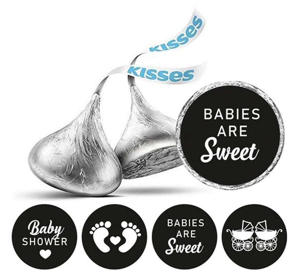 Сувенирные поцелуи шоколадные этикетки наклейки для вечеринки по случаю рождения ребенка 190 шт.