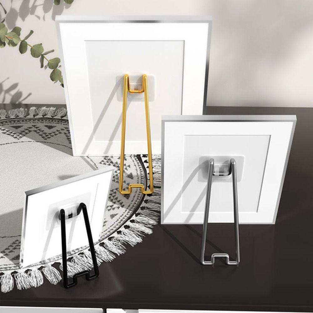 2pcs Back Support Picture Frame Back Bracket Metal Easel Back Support Photo Frame Stand