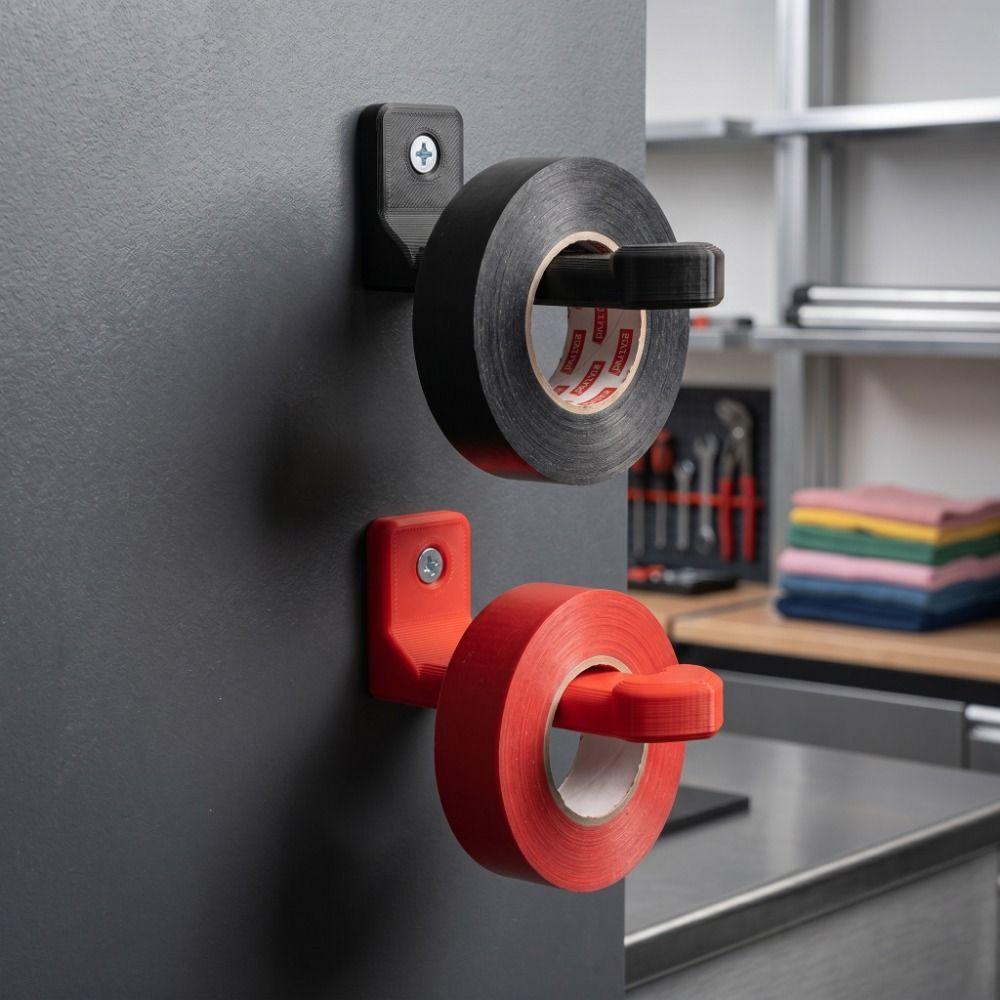 2PCS Plastic Tape Storage Rack Heavy Duty Keys Holder Simple Utility Hook Workshop