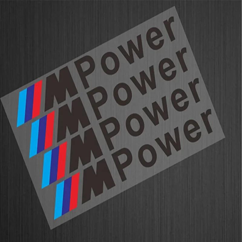 4 шт. Значок-наклейка M Power для автомобиля Наклейка на ручку двери автомобиля Для bmw M Наклейка X1 X3 X4 X5 X6 X7 e46 e90 f20 e60 e39 f10 Автомобильные аксессуары