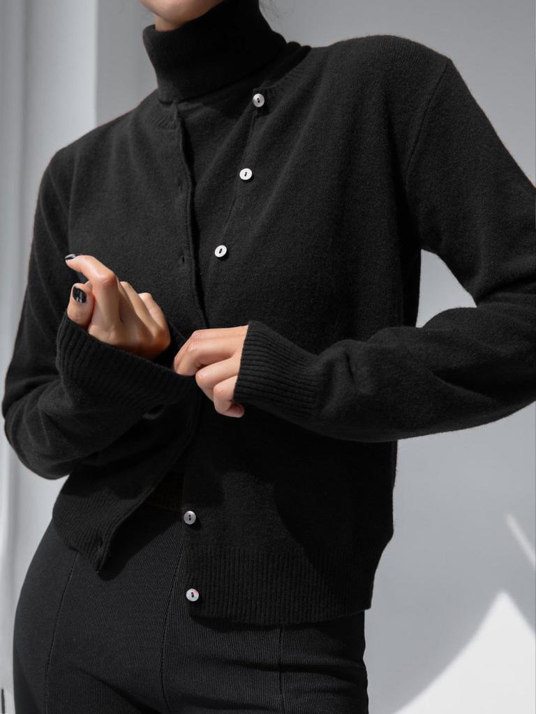 Blubelle Женский Новый Осенний Водолазка Без Рукавов Топ-Майка Мягкий Трикотаж Кардиган-Свитер на Пуговицах Модные Комплекты