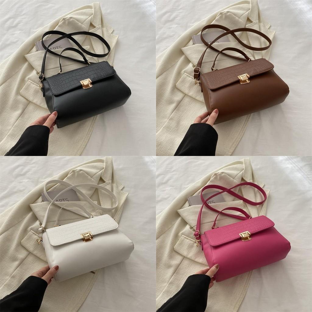 Fashionable Pu Leather Shoulder Bag For Women Classic Square Crossbody Handbag