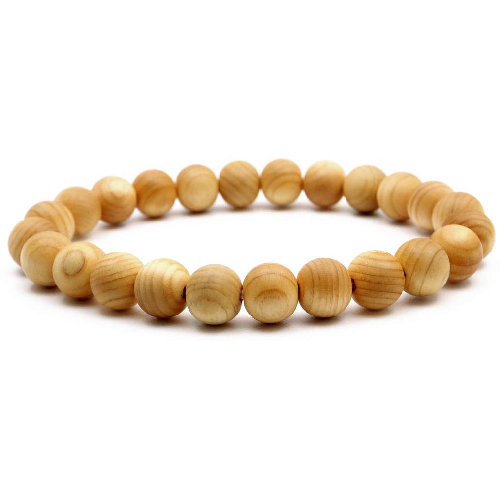 Браслет Koya Koya Chumon Hinoki 9 мм деревянная коробка в комплекте с жемчужиной для молитвы на руке Kongobuji, являющейся объектом всемирного наследия, натуральный камень Power Stone [ЗОЛОТОЙ КАМЕНЬ] Mt. Гора.