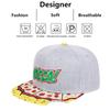 Unisex Letter Embroidery Pizza Printing Hip-hop Hats Outdoor Adjustable Casual Baseball Caps Sunscreen Hat