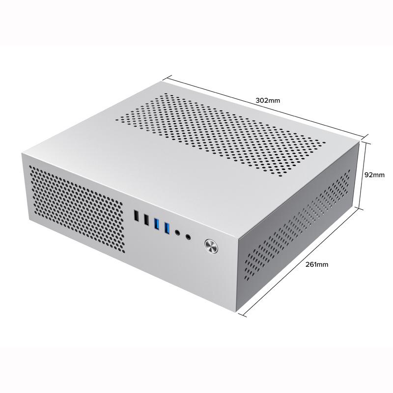SKTC A10 Мини Горизонтальный/Вертикальный Корпус для HTPC Компьютера MATX 24x24 Материнская Плата Блок Питания 1U 7.3L