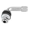 Qiilu. Valve Stem, Tire Valve, 90°, Wheel Valve Stem, Tubeless Tire Air Valve, Aluminum Alloy, Rubber