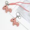 Милый мультяшный пони кожаный брелок подвеска амулеты брелок в виде лошади животное сумка подвесное украшение пара аксессуары украшения подарки