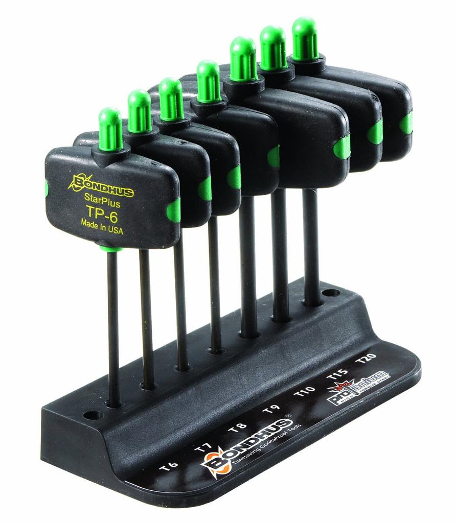 Torx Wing Handle Black Dye Set of 7 TPWX7 33945 [BONDHUS] Plus® Set, Finish, (6IP, 7IP, 8IP, 9IP, 10IP, 15IP, 20IP) No.