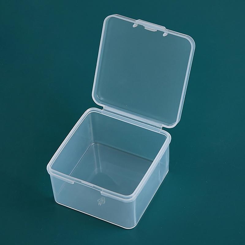Transparent Storage Box Square Small Items Case Packing Boxes Jewelry Beads Container Sundries Organizer Fishing Tools