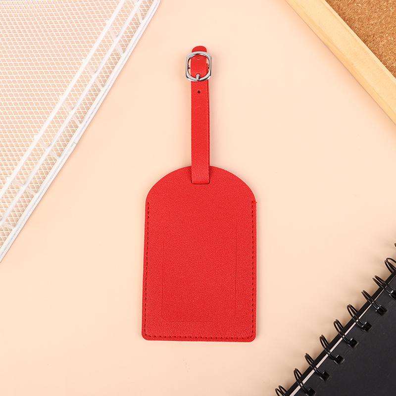 1 шт. Портативная бирка для багажа из искусственной кожи, идентификационная этикетка для чемодана, багажная доска, имя бирки, адрес, держатель для проездного паспорта