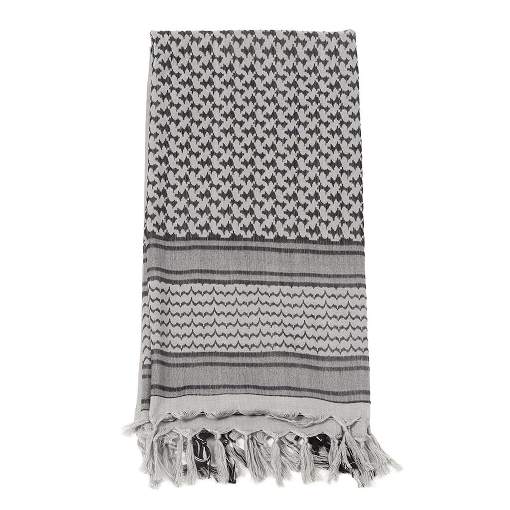 Desert Scarf Wrap Thickened Cotton Soft Comfortable Simple Versatile Warm Scarf for Cold Days Gray