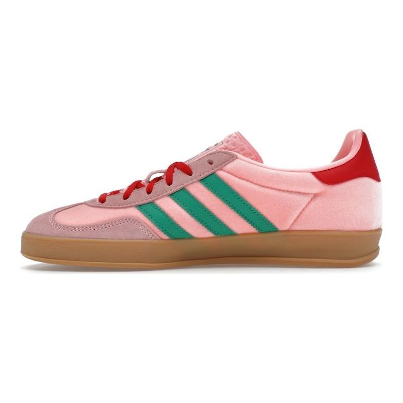 adidas Кроссовки женские Gazelle Indoor Glow Pink Court Green Gum JI2713