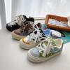 Весенние новые дышащие кроссовки для скейтборда в цветовой гамме, студенческие, корейская версия белых кроссовок, женские трендовые кроссовки на платформе 6021