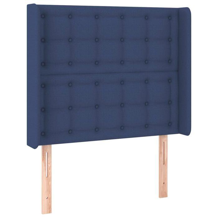 VidaXL LED Headboard Bedroom Furniture Single Bed Accessory Headboard Bed Frame Interior Blue 3124470