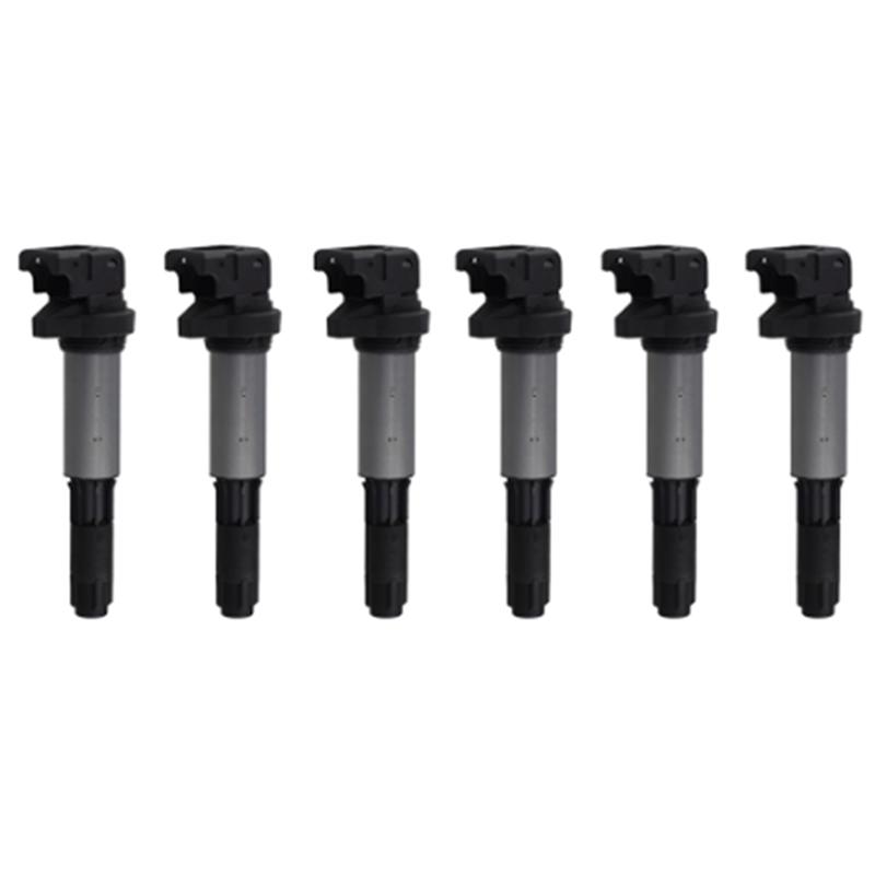 Новая катушка зажигания NEW-6X для BMW E46 E53 E60 E70 E71 E90 323I 325I 535I X3 12131712219 12137551260