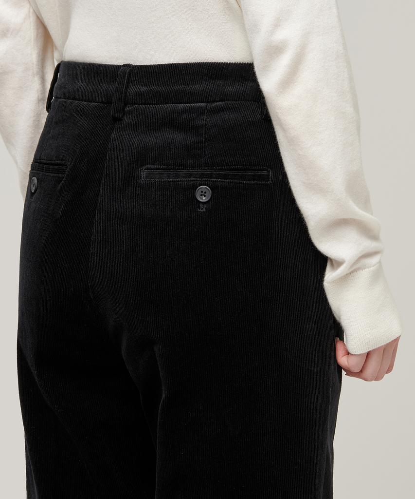 MUSINSA STANDARD WOMAN Women'S Tapered Corduroy Pants [Black]