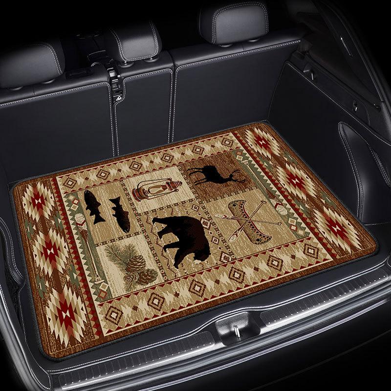 Автомобильный сверхпрочный коврик в багажник, пыленепроницаемый, водонепроницаемый, пылеотталкивающий, легко моющийся, прочный, нескользящий протектор заднего сиденья, пылезащитный чехол