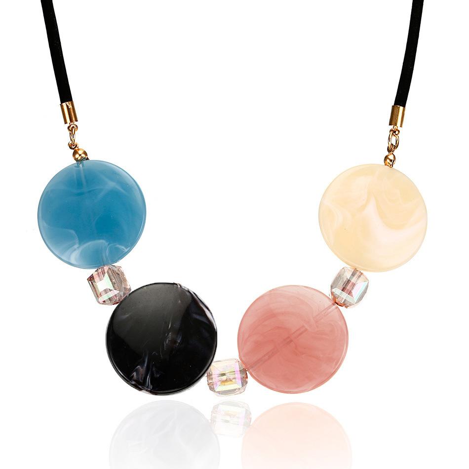 JMXD-Candy Акриловое ожерелье Женское, Дисковые подвески Аксессуары, Новые Популярные Аксессуары