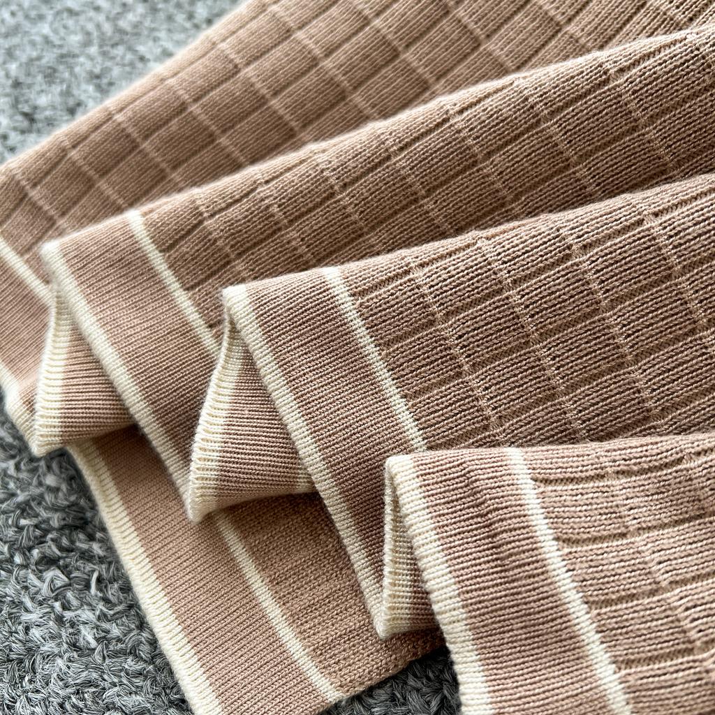 Simple Luxury Premium Solid Color Set Autumn/Winter Knitted Set Women's Polo Loose Shirt Coat+High Waist Skirt Two Piece Sets