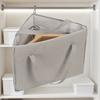 Triangular Hanger Storage Bag, Fabric Clothes Storage Basket With Handle And Base, Can Save Hanger Storage Space
