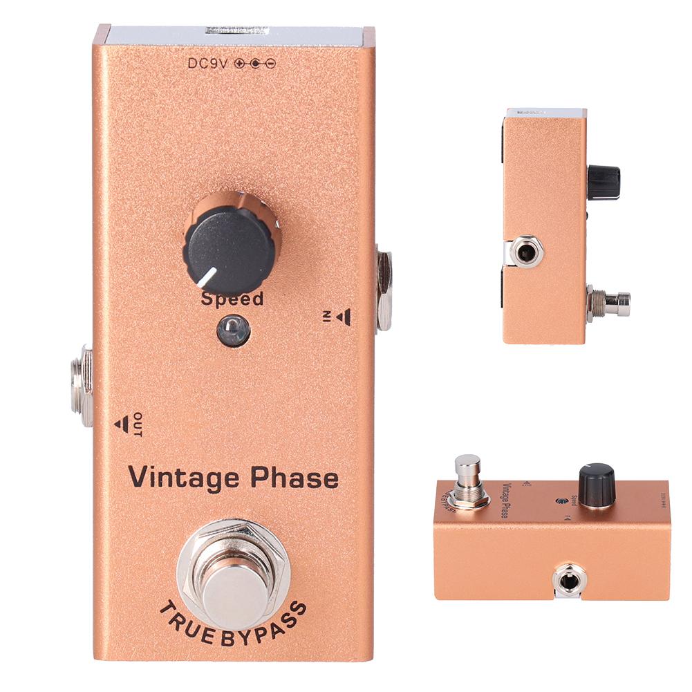 Педаль эффектов для электрогитары Vintage Phase Single Mini Phaser DC 9V JDF?6 Аксессуары для гитары