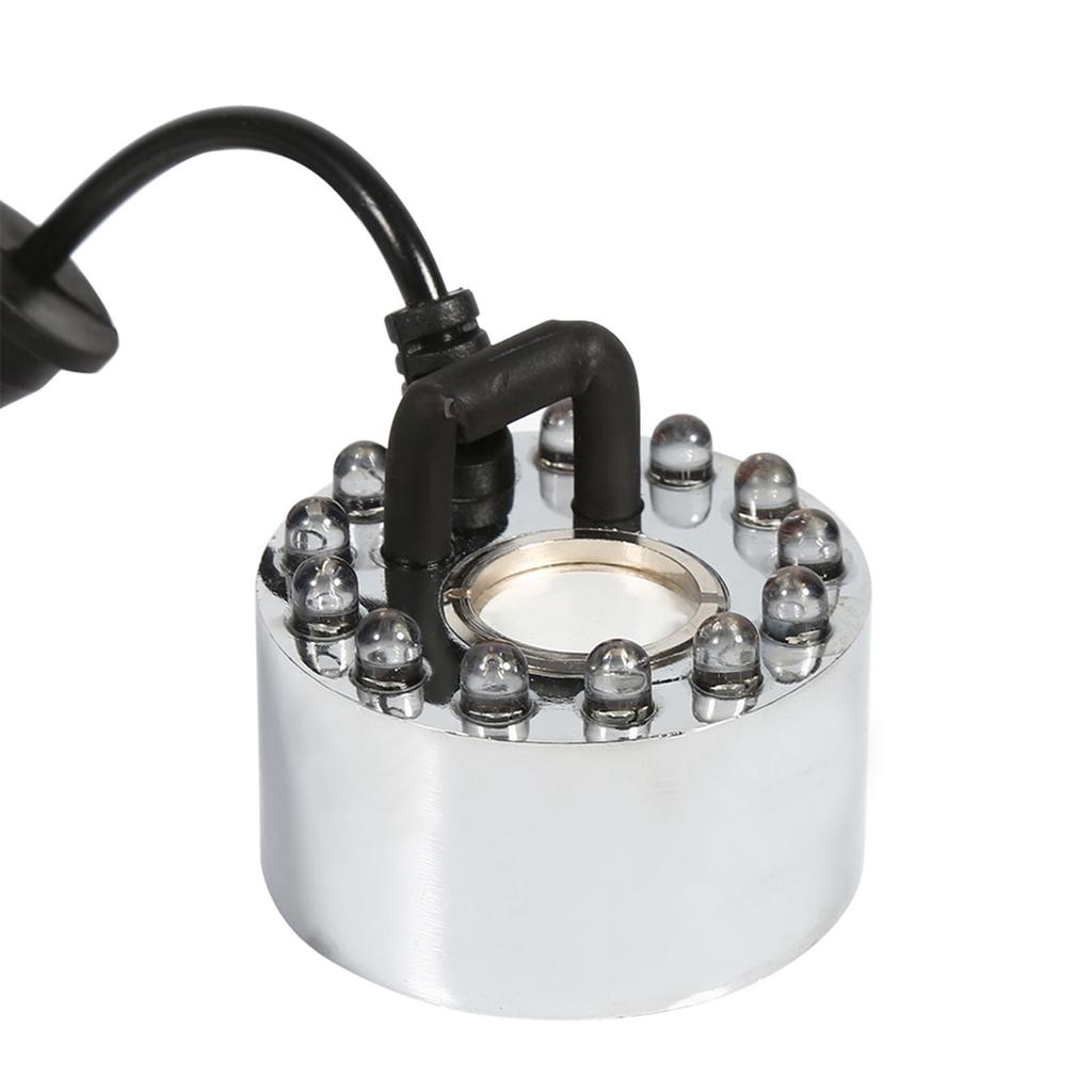 24V Color Changing Ultrasonic Mist Maker Water Fountain Atomizer Air Humidifier Without Adapter