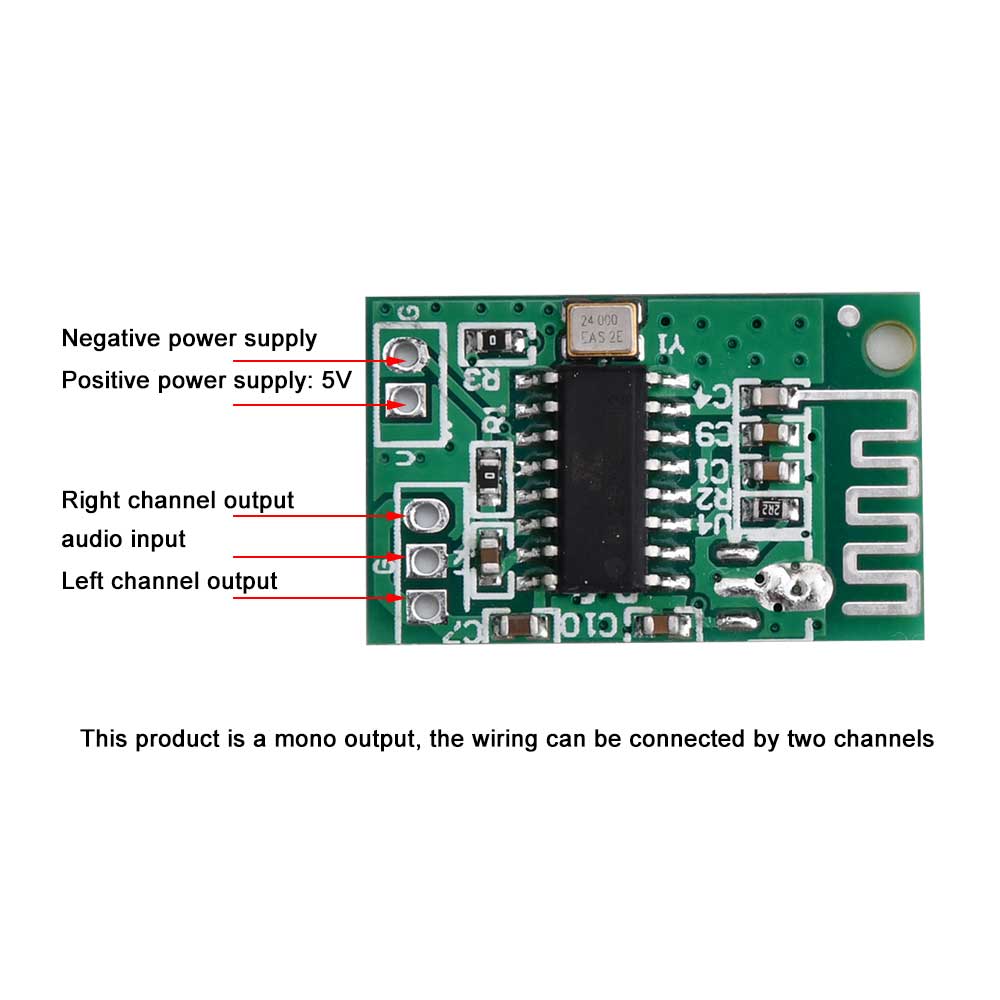 5V 3W Bluetooth 5.0 Аудио Модуль Моно Выход Bluetooth Приемник Плата Мини Усилитель для Электронных Наборов