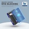 Мужской кошелек с RFID-защитой: Многослотовый картхолдер, Зажим для денег с защитой от кражи, Держатель для долларов