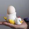 Керамические держатели для яиц Забавные животные Креативные чашки для подачи Яйцедержатель в стиле Ins Чашка Держатель для яиц Завтрак Банкет Основа для яиц Держатель для утиных яиц