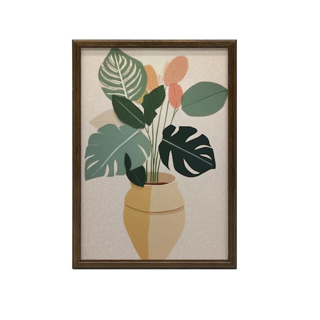 Roślina W Doniczce Boho Roślina W Doniczce Boho, 70X100 Cm, Bez Ramy, Papier Matowy 230 Gsm