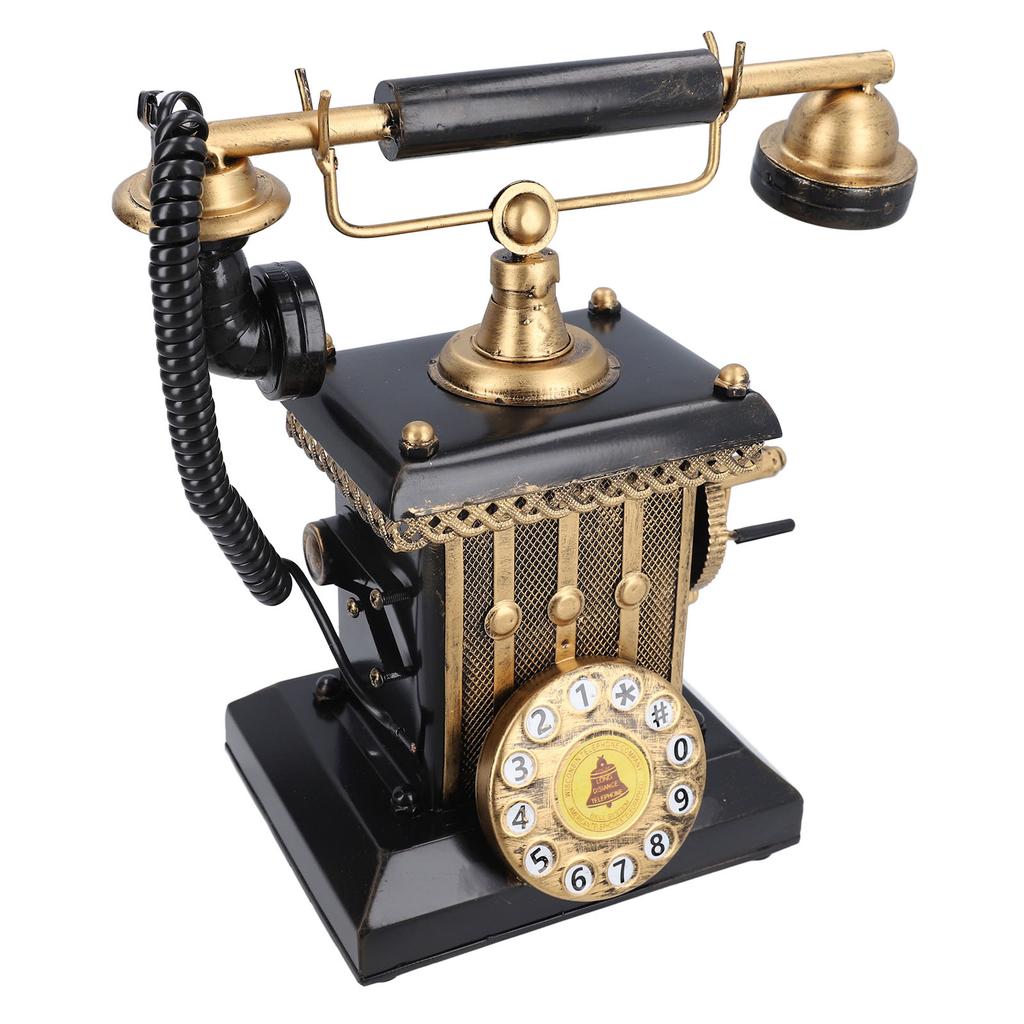 Винтажный телефон Декоративная смоляная модель Ретро телефон настенное искусство статуя бар кафе окно декор рабочего стола