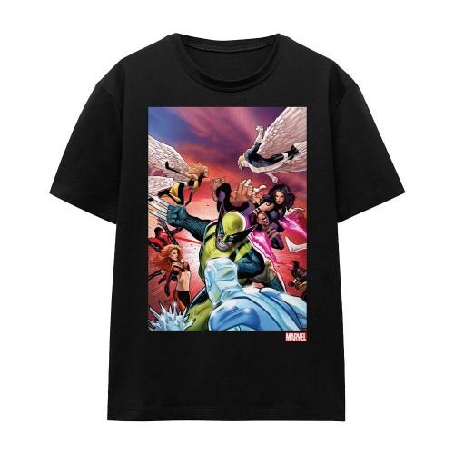 Marvel Unisex Adult X-Men Team Defend T-Shirt