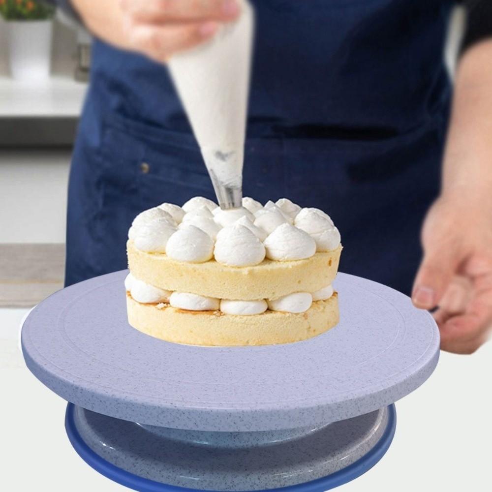 Round Rotating Cake Stand Plastic Cake Decorating Holder Cake Turntable Stand Birthday Cake