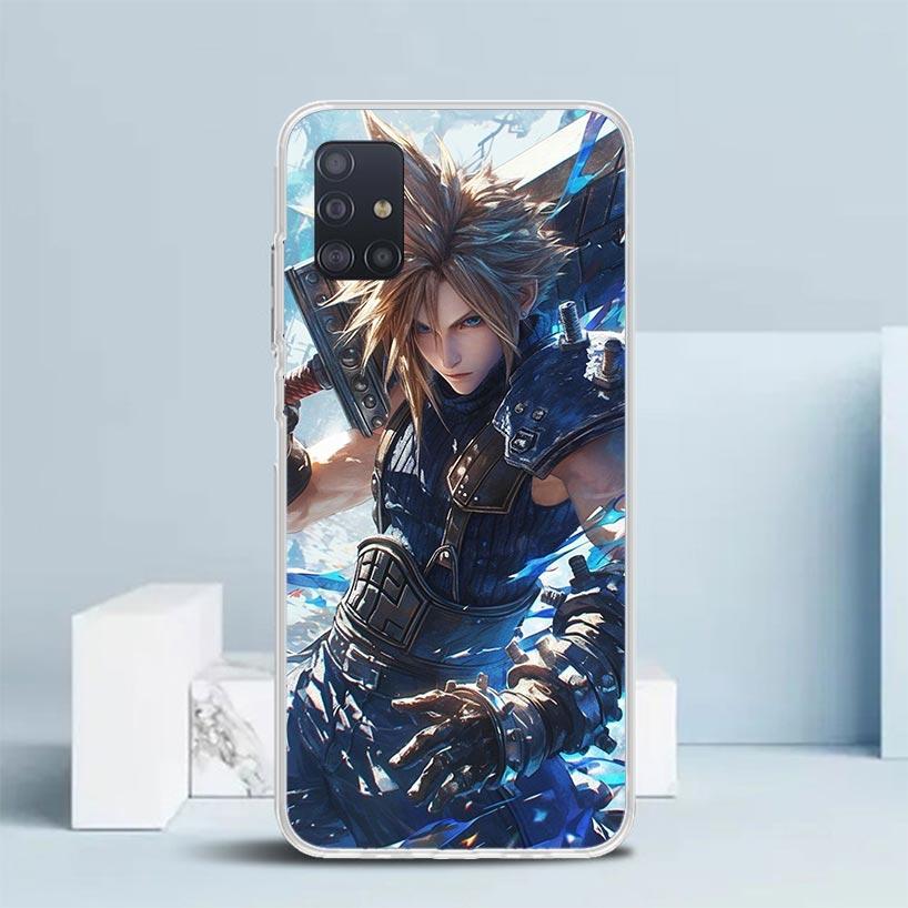 Чехол Final Fantasy FF VII Мягкий для Samsung Galaxy A12 A22 A32 A52 A72 A02S Чехол для телефона Note 20 Ultra 10 S10 Plus A51 A71 A50S A2