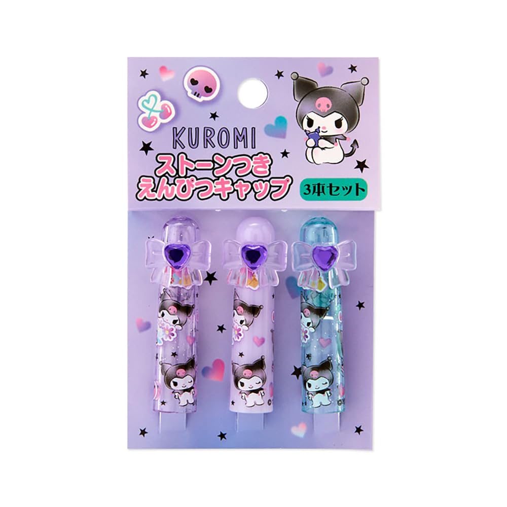Sanrio Kuromi Pencil x x 566110 Cap, 1.5 1.4 4.5 cm, Kids' Stationery, Character,