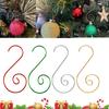100Pcs Christmas Ornament Hooks S-Shaped Design Rustproof Strong Load-bearing Christmas Tree Hooks Party Accessories