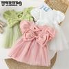 Girls' Summer Dress Children's Korean Fashionable Bow Dress Children's Western-style Princess Dress
