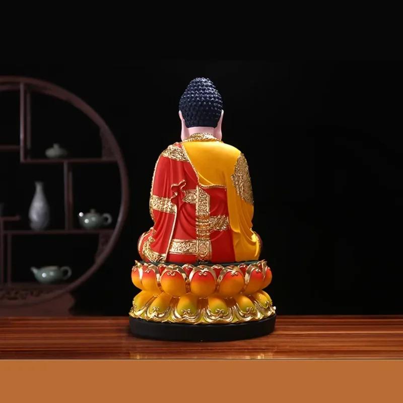 Будда Шакьямуни Кшитигарбха Бодхисаттва Авалокитешвара Статуя Будды Домашний зал Будды Предлагает украшения Мебель для дома