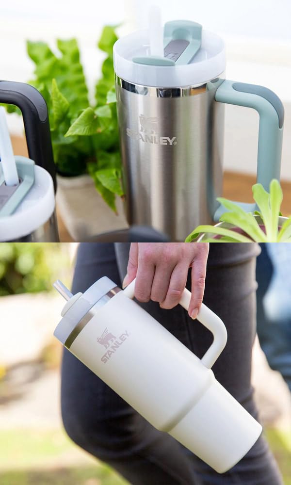 STANLEY Бутылка для воды Кружка вакуумная тонкая гаситель H2.0 0.88L 10-10827-518 (Средний серый/FF)