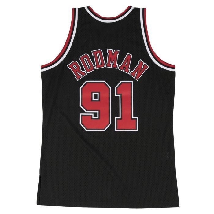 Maillot NBA - Mitchell & Ness - Chicago Bulls 1997-98 - Dennis Rodman - 100% Polyester - Noir