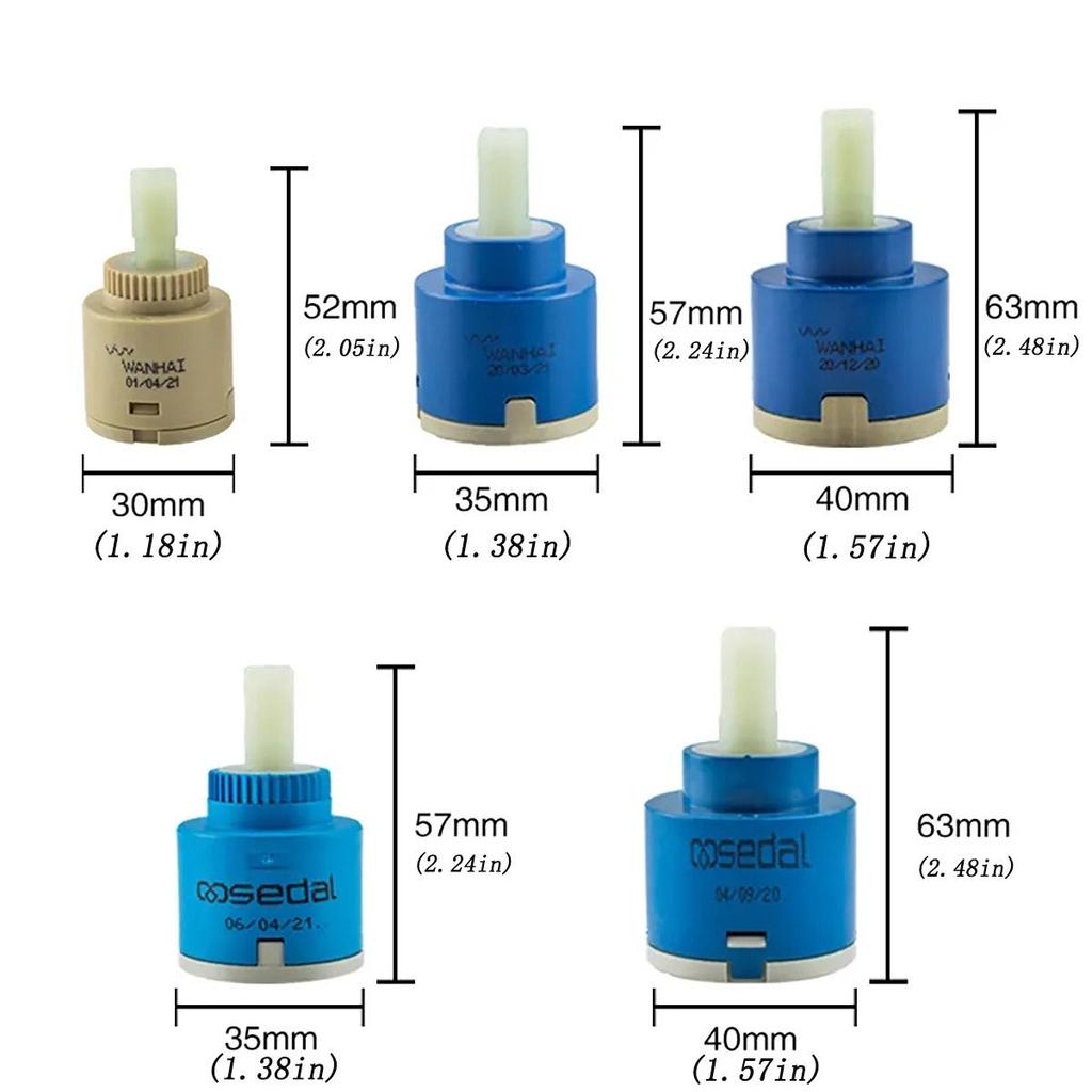 1PC Ceramic Spool Watersaving Replacement Water Mixer Tap Faucet Cartridge Kitchen Bathroom Faucet Replace Part