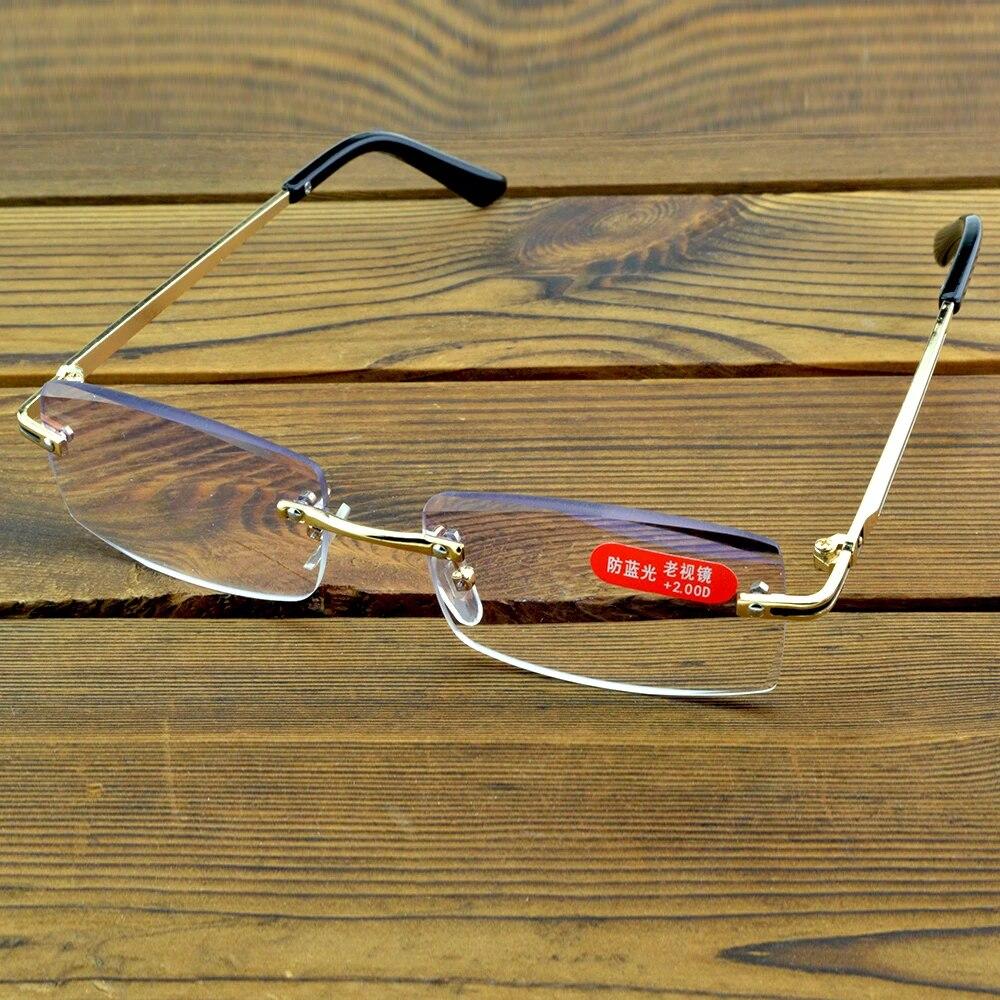 Clara Vida Rimless Men Antireflective Coated Reading Glasses +1 To +4