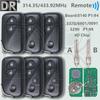 DR 0140/3370/5290 4D Чип 314/433 МГц Автомобильный Пульт Ключ Для Lexus ES350 IS250 IS350 GS300 GS350 GS450H GS460 LS460 LX570 LS600H